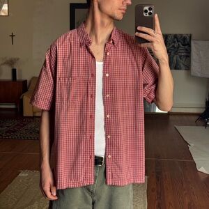 Men's Red Checkered Shirt